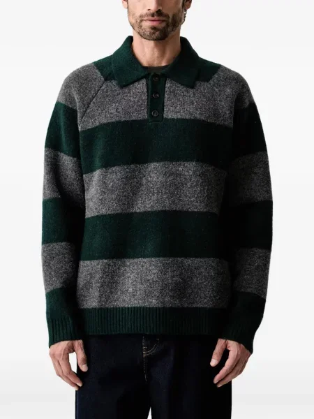 Lung tricou polo Les Deux verde