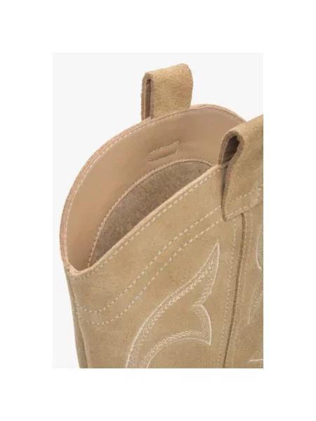 Велюрові чоботи Estro бежеві