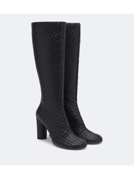 Cizme Bottega Veneta din piele negru