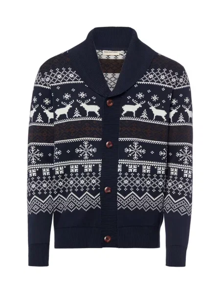 Redefined Rebel sweter RRSanta Mężczyźni S niebieski