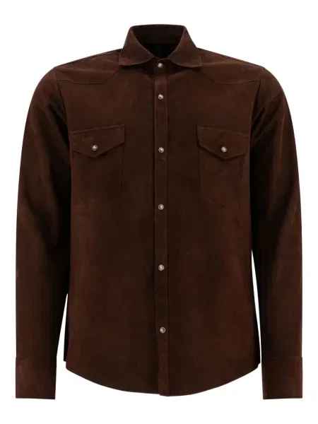Велурена риза Tagliatore кафяво