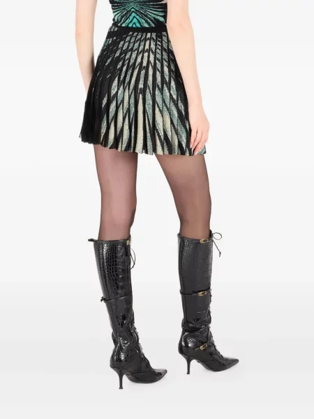 Fusta plisata Roberto Cavalli plisată albastru