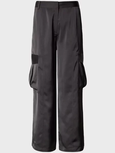 Атласні штани карго Calvin Klein Jeans сірі