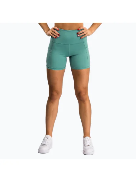 Pantaloni scurți de antrenament pentru femei Venum Essential Bike Shorts aqua green verde
