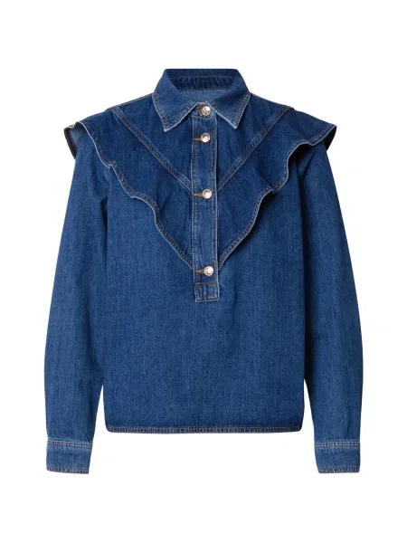 MOS MOSH Bluză denim albastru