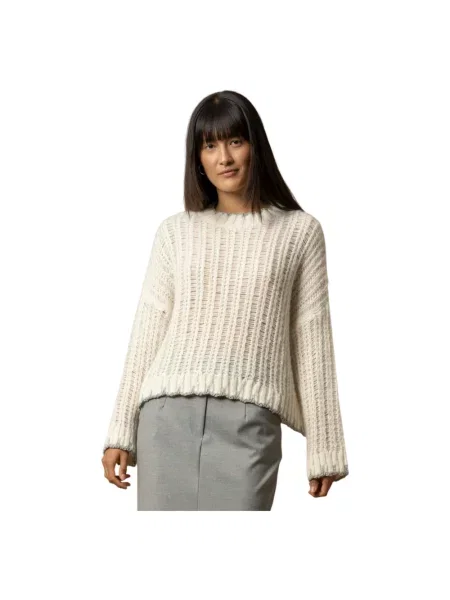 Sweter Kocca z rozszerzanymi rękawami beżowy