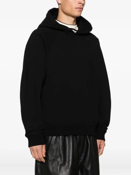 Stretch kapucnis melegítő felső Jil Sander fekete