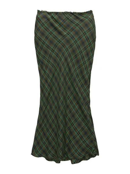 Pull&Bear Fustă bleumarin / maro închis / oliv / mentă verde