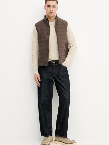 Шерстяной свитер Hackett London бежевый