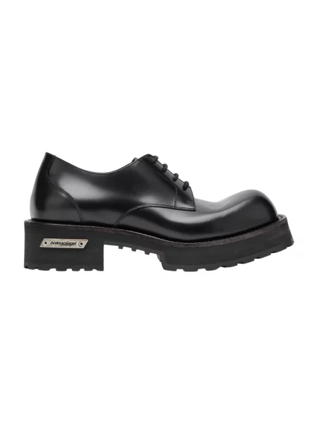 Derby Balenciaga skórzany czarny