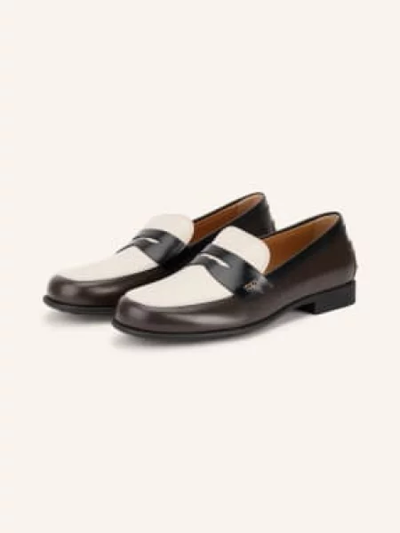 Tod's Penny Mokasíny tmavě hnědá černá bílá