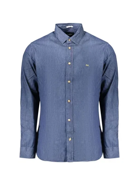 Cămașă de blugi Pepe Jeans cu autograf albastru
