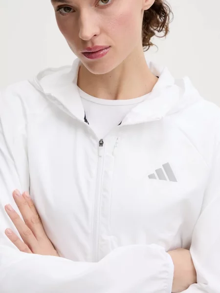 Демисезонная куртка Adidas Performance для бега белая