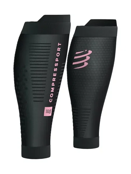 Compressport kompresijske čarape za potkoljenice R2 EAT MY DUST! crna