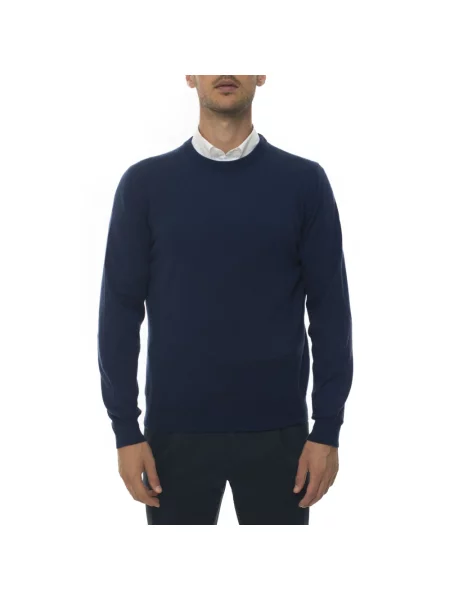 Sweter Kiton z kaszmiru niebieski