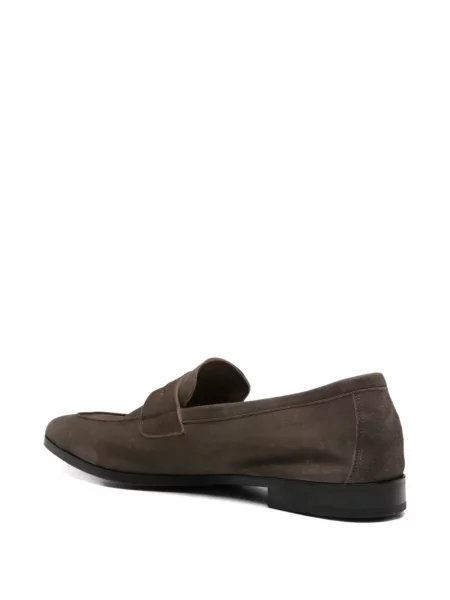Pantofi loafer Paul Smith din piele de căprioară maro