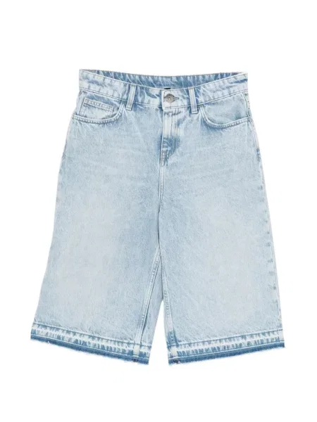 Pantaloni scurți din denim James Perse albastru
