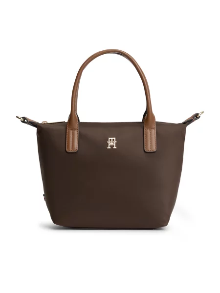 Geanta crossbody Tommy Hilfiger din piele maro