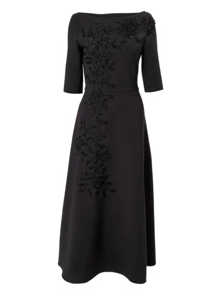 Rochie midi Carolina Herrera până la genunchi de costum negru