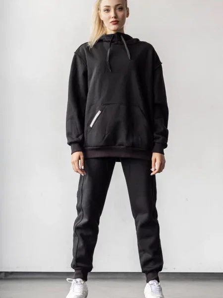 Комплект: худи и брюки чорні