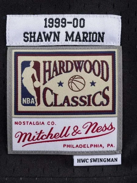 Cămașă Mitchell & Ness din jerseu negru