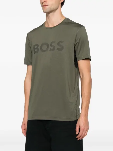 Tricou Boss cu imagine verde