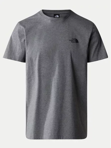 THE NORTH FACE Marškinėliai Simple Dome margai pilka juoda