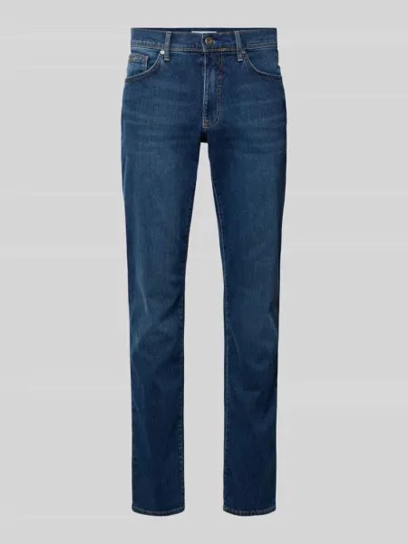 Jeansy o kroju regular fit z 5 kieszeni Model Cadiz' Brax niebieskie