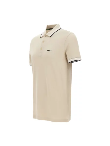 Koszulka polo o kroju regular fit z czystej bawełny model „PADDY” Boss Green beżowa