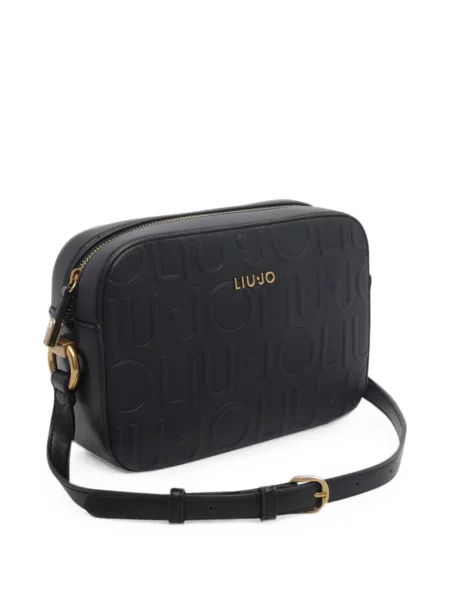 Crossbody torbica Liu Jo s autogramom crna