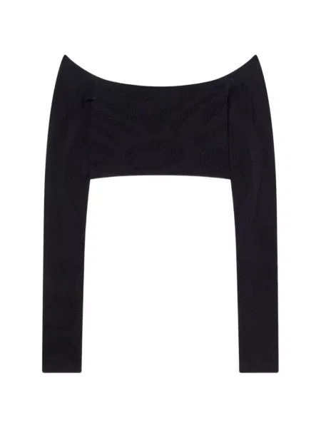 Decupat top Pucci din jacard negru