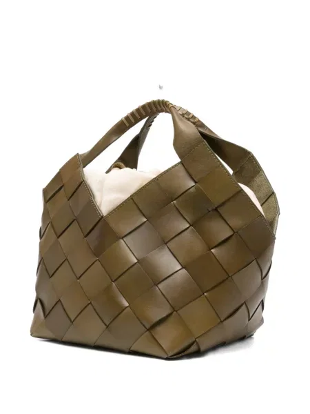 Kožna shopper torbica Dragon Diffusion zelena