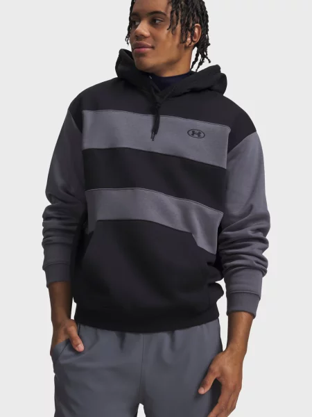 Флісове у смужку худі Under Armour чорне