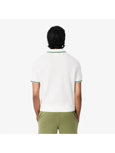 Поло Lacoste белое