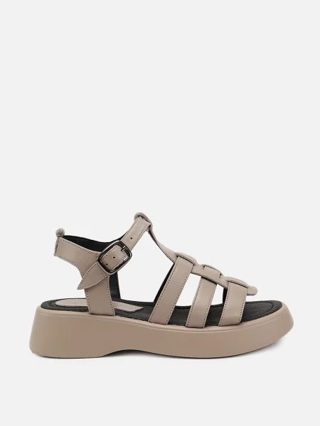 Шкіряні Сандалії YUKI світло-коричневий коричневі