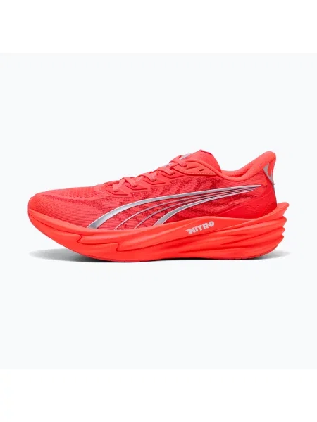 Încălțăminte de alergare pentru bărbați PUMA Deviate Nitro 4 ultra red/puma silver roșu