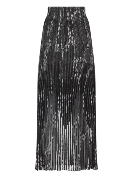Fusta plisata Missoni plisată negru