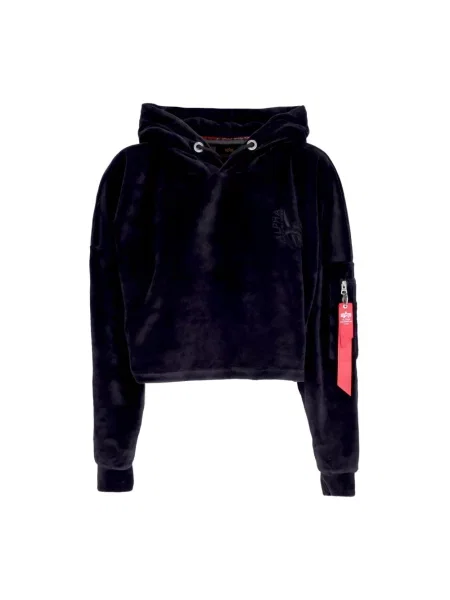 Bluza z kapturem Alpha Industries z kapturem czarna