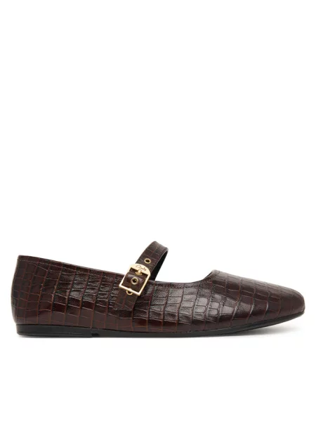 Baleriny Clarks brązowe