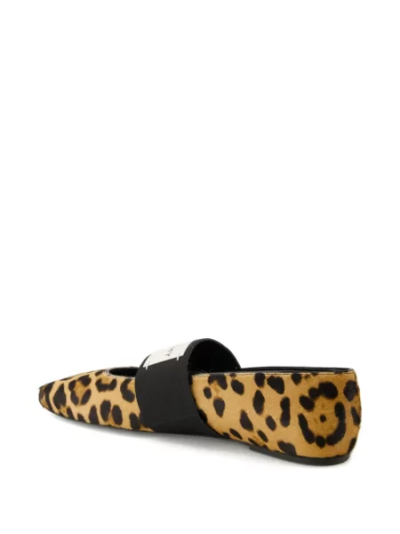 Балеринки Givenchy с леопардов принт кафяво