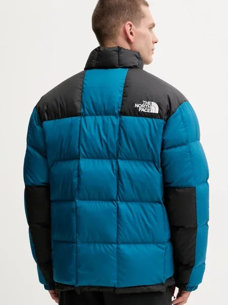 Péřová bunda The North Face Lhotse zimní modrá