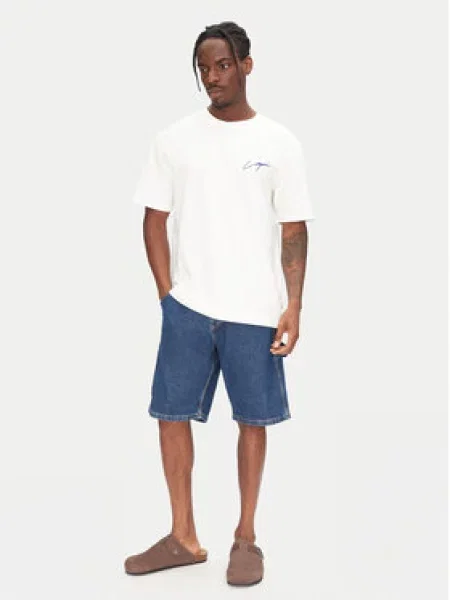 Jack&Jones Džínové šortky Alex Tmavomodrá Baggy Fit