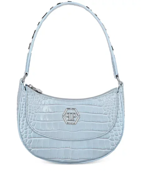 Geantă Philipp Plein cu imagine albastru