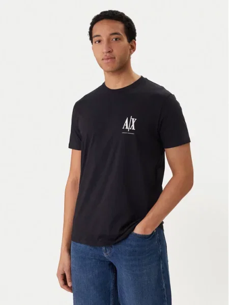 Armani Exchange Majica Mornarsko modra