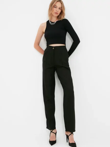 Pantaloni Trendyol negru