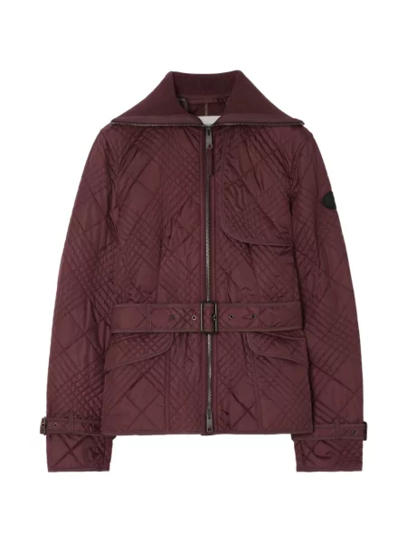 Geacă Burberry în carouri roșu