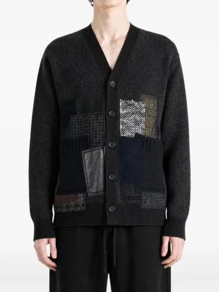 Cardigan Junya Watanabe cu decolteu în V gri