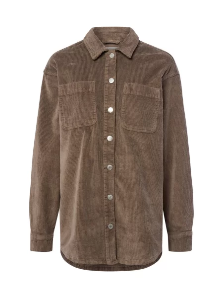 Noisy May Sztruksowa bluzka NMAlva Kobiety jednolity S brązowy