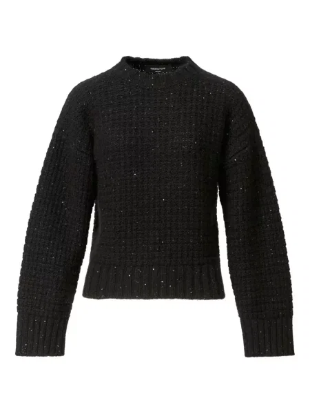 Pulover Fabiana Filippi cu paiete negru