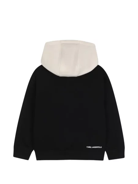 Bluza z kapturem dziecięca Karl Lagerfeld czarna